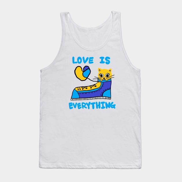 love is everything, lovely cat Tank Top by zzzozzo